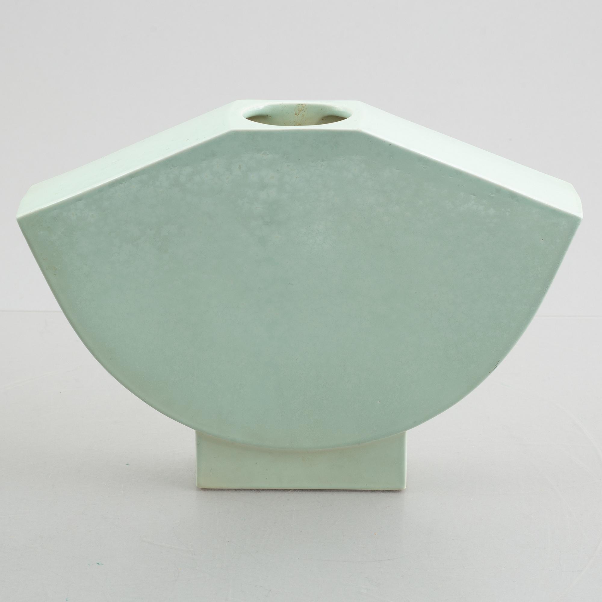Margareta Hennix, a set of three, "Moonlander", stoneware vases, Gustavsberg Studio 1988.