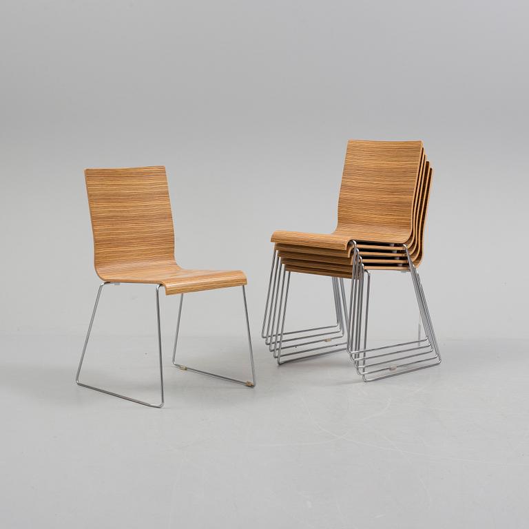 STOLAR, 6 st, Kuadra chair 1321, Pedrali, Italien.