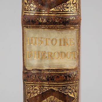 French edition of Herodotos, 1645, provenance: Säfstaholm castle.