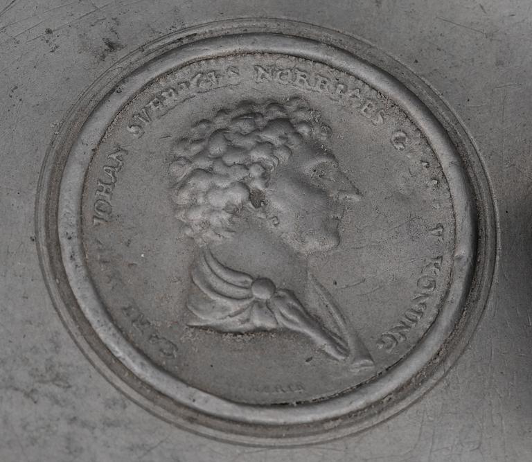 DRYCKESBÄGARE, tenn, Sven Ekström, Ekström, Norrköping, 1826.