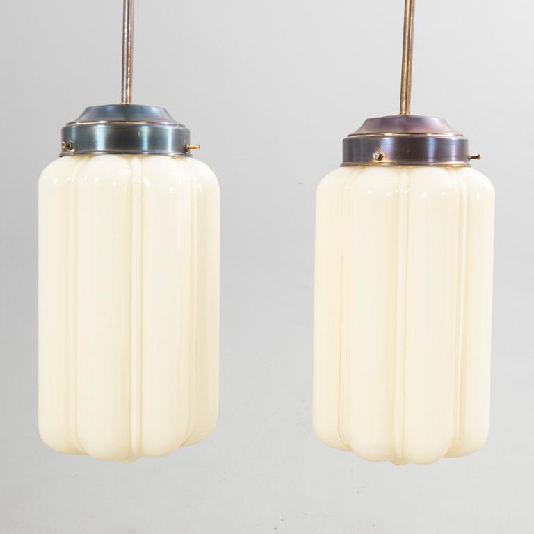 Ceiling lamps, a pair, Art Deco.