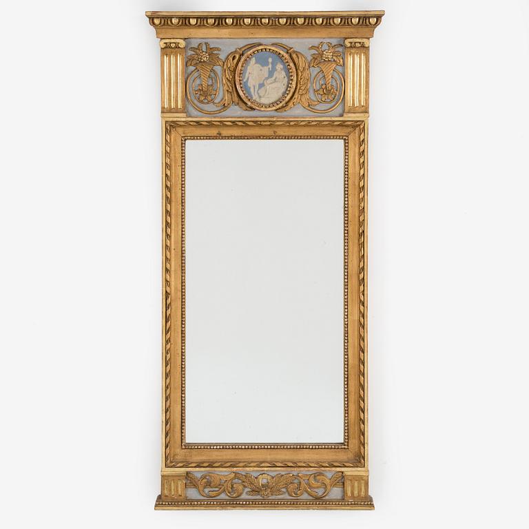 SPEGEL, sengustaviansk, omkring år 1800.