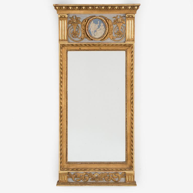 A late gustavian mirror from around year 1800.