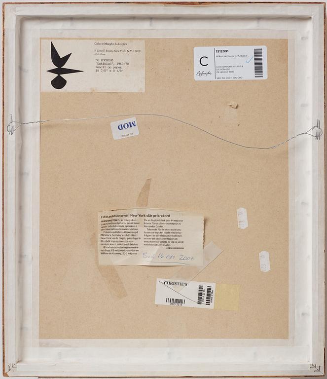 Willem de Kooning, "Untitled".