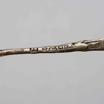 SALTKAR, ett par, silver, Gewe, 1952, gustaviansk stil.