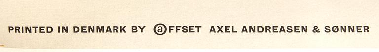 Otto Nielsen, affisch 'Scandinavia by SAS Scandinavian Airlines System', omkring 1958.