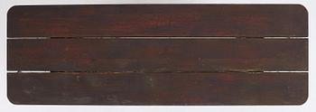 Axel Einar Hjorth, a stained pine "Skoga" table, Nordiska Kompaniet, Sweden, 1930s.