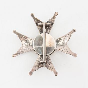 Order of the Sword, Commander's badge, silver, gold and enamel, C. F. Carlman.
