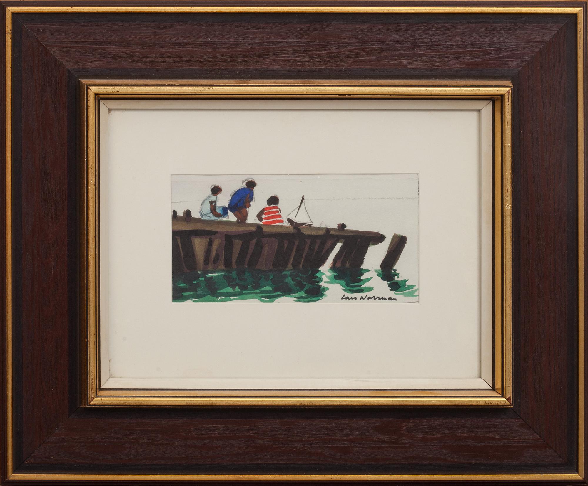 LARS NORRMAN, 2 st. blandteknik. Signerade.