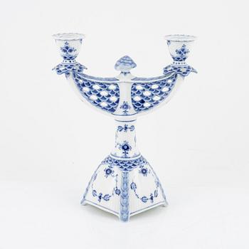Royal Copenhagen, a porcelain candelabra model 1169, full blonde, second half of the 20th century.