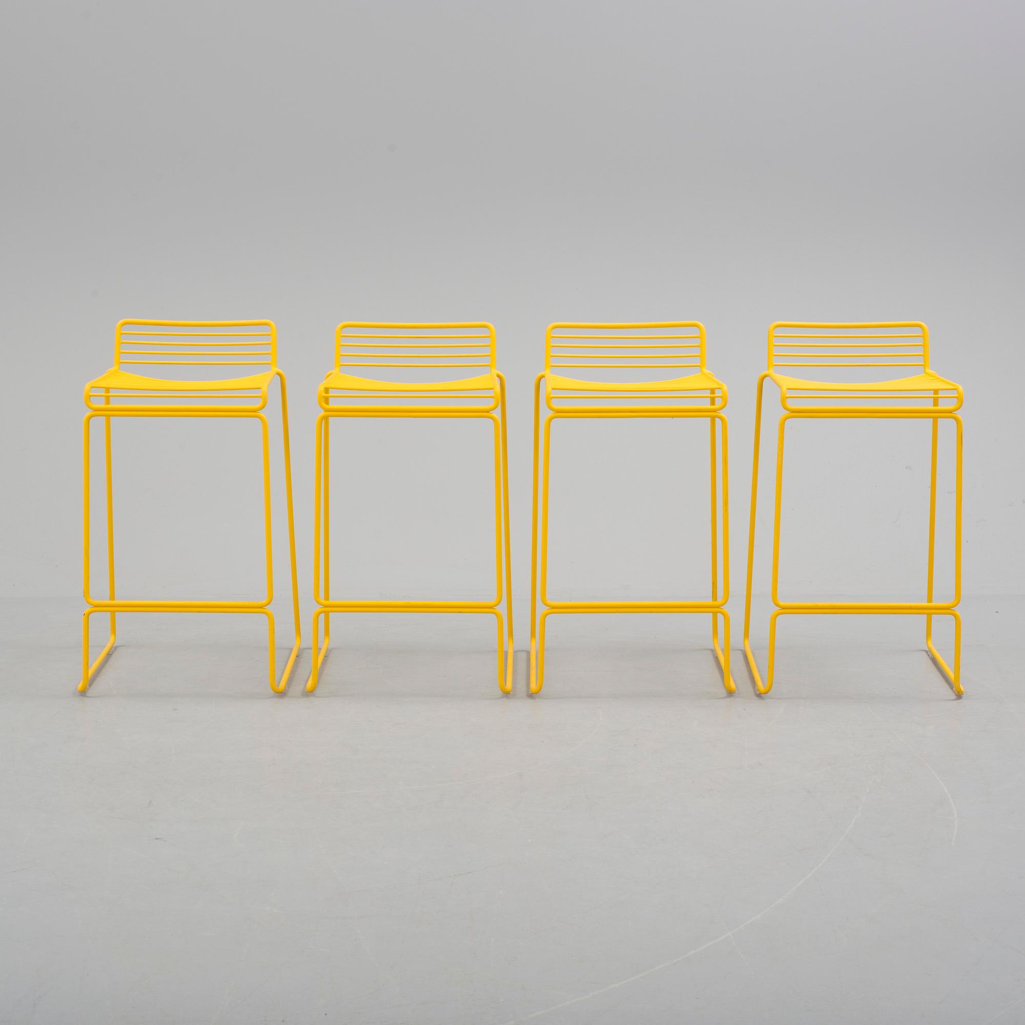 HEE WELLING, four 'Hee Bar Stools' HAY, 21st Century.