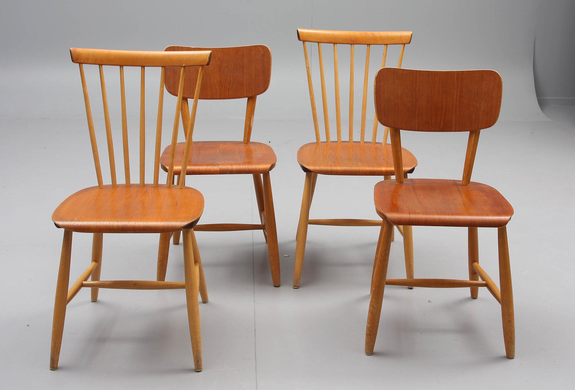 PINNSTOLAR, 2+2, bl a Hagafors, 1950/60-tal.