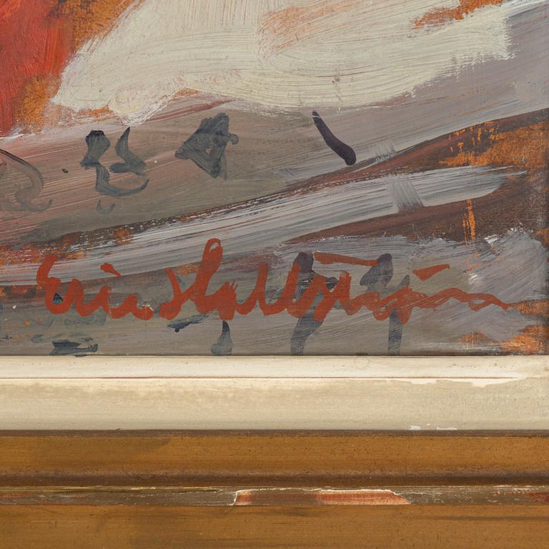 ERIC HALLSTRÖM, oil on board, signed Eric Hallström.