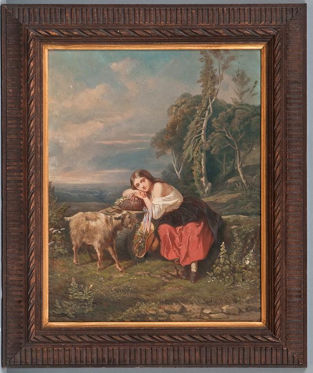 Camille Joseph Etienne Roqueplan, THE SHEPHERD GIRL.