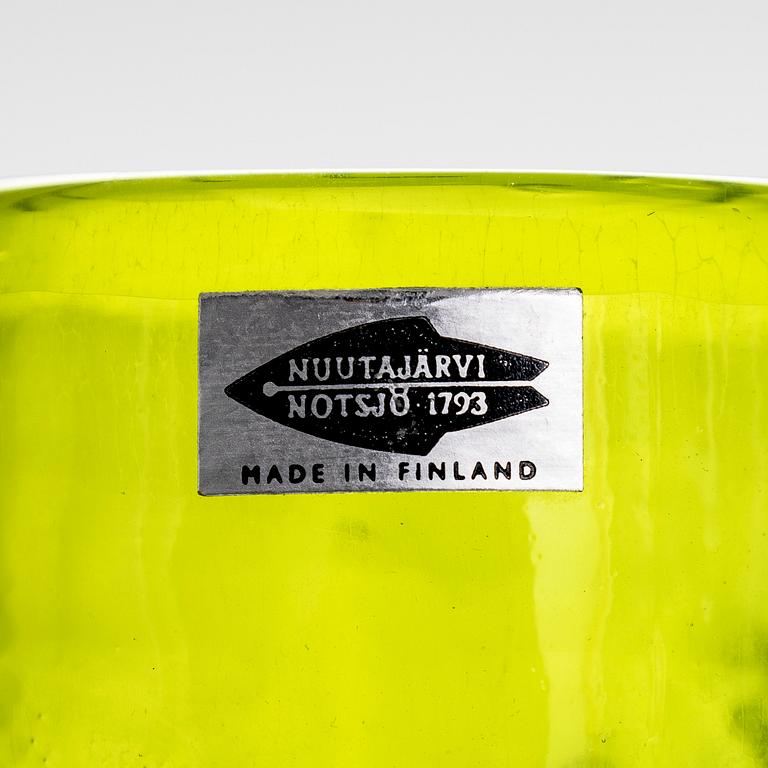 Oiva Toikka, maljakko, lasia, "Bambu", signeerattu Oiva Toikka, Nuutajärvi Notsjö.