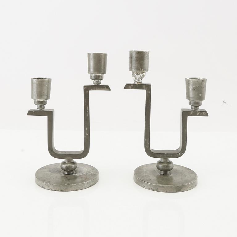 Firma Svenskt Tenn, a pair of candelabra, Stockholm 1930.