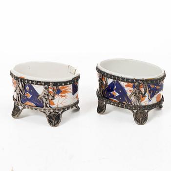 Table accessories, 7 pieces, silver, including Denmark 1880s.