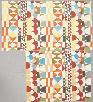 TYG, bomull, "Bows", design Josef Frank för Almedahls, 1900/2000-tal.