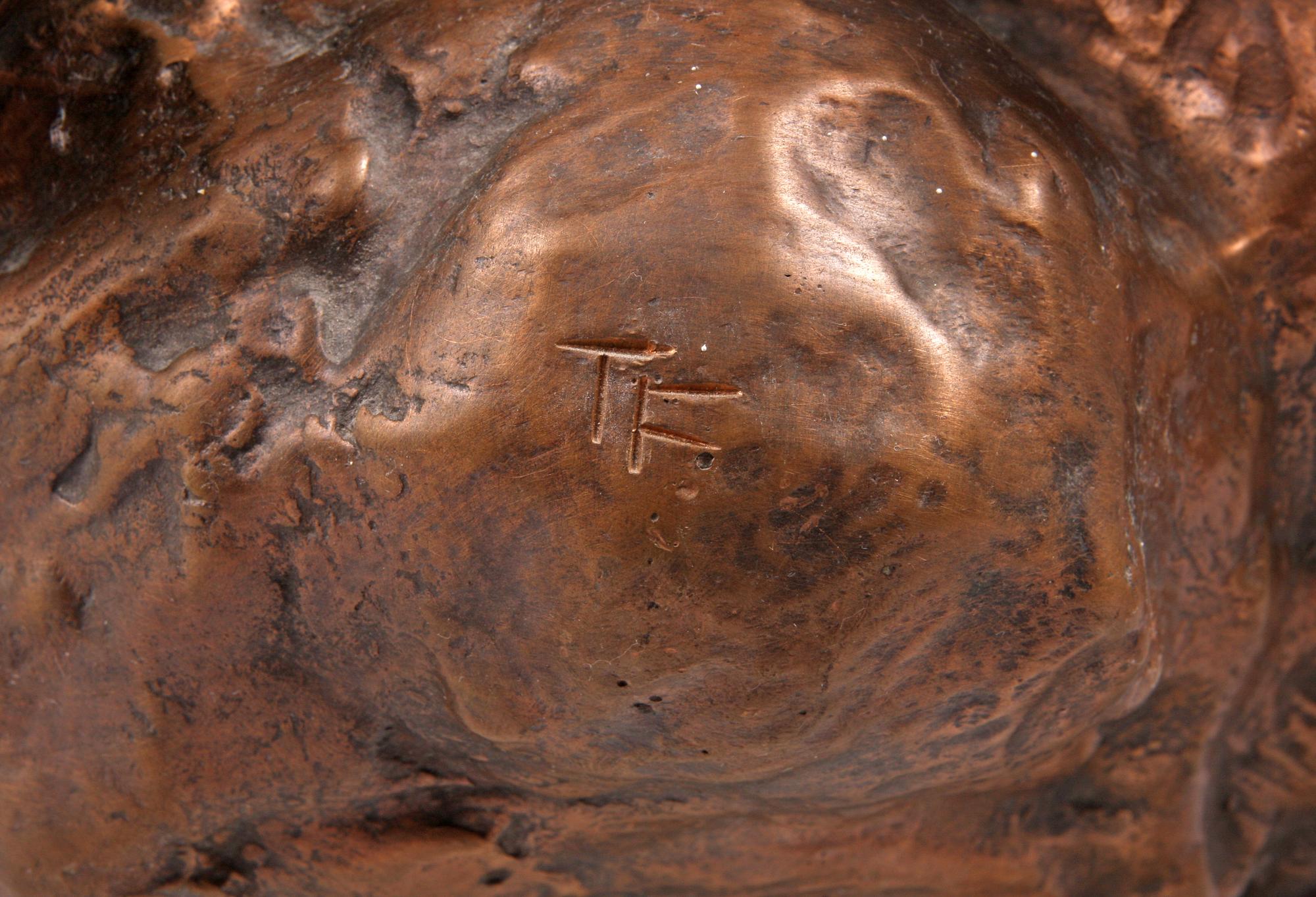 SKULPTUR, brons, sign TF.