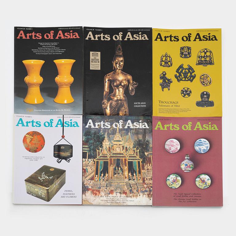 A set of 46 Arts of Asia Magazines, from the period 1978-2000.