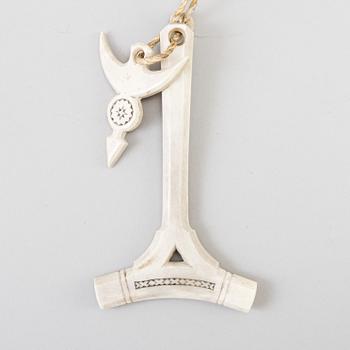 A traditional sami ceremonial drum, modern manufacture.