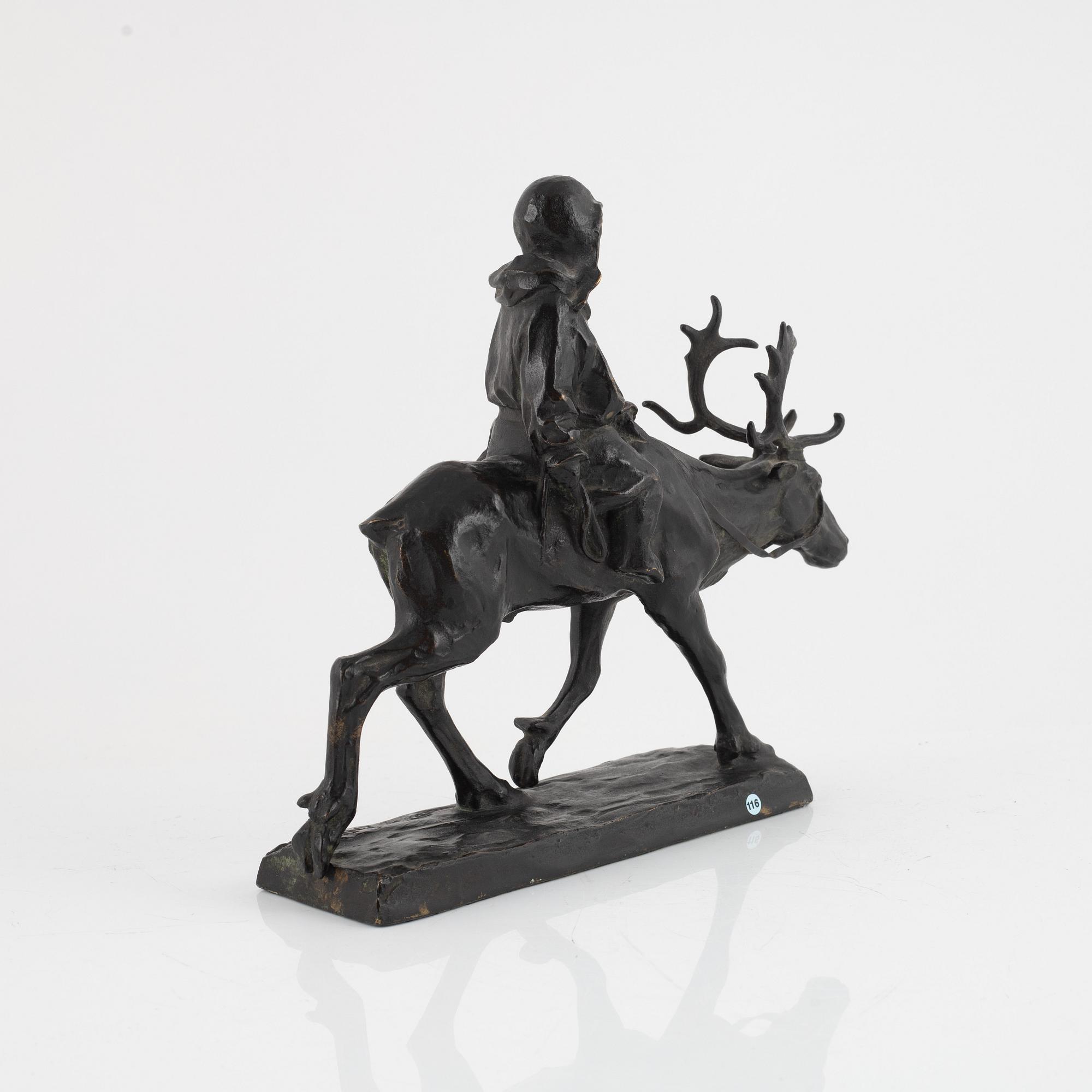 Arthur Hoffmann, sculpture, bronze, signed.