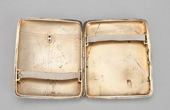 CIGARETTETUI, silver, sekelskiftet 1800-/1900-tal.