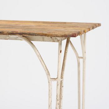 Hans Bergström, a five-piece garden furniture set, ateljé Lyktan, Åhus, 1940s-50s.