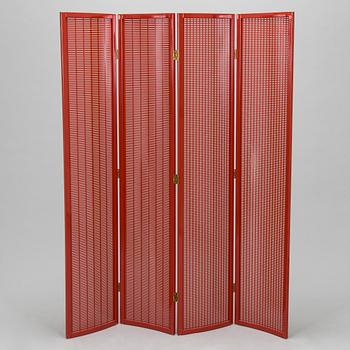 Eileen Gray, a late 20th century folding screen for Aram,.