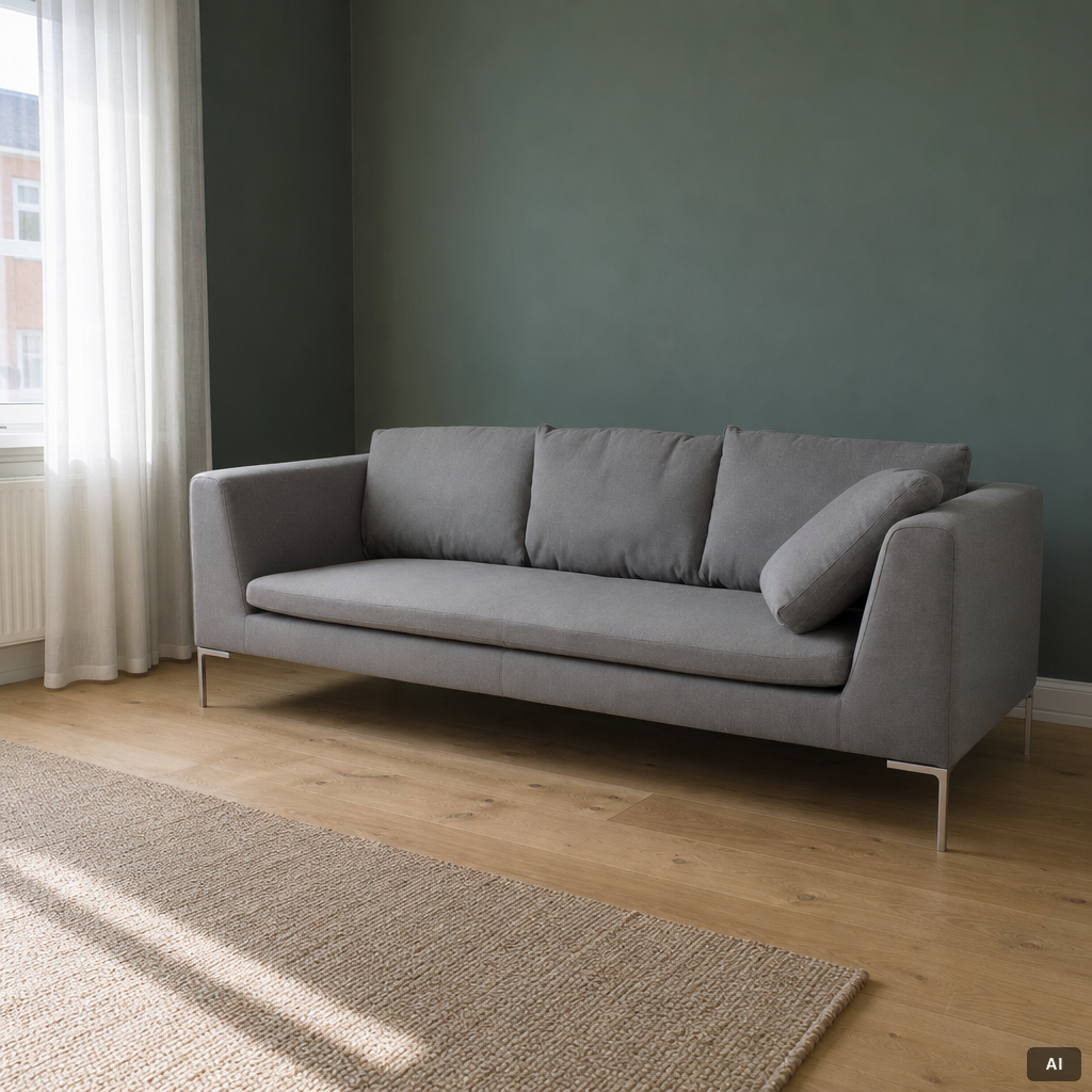 Antonio Citterio, a 'Charles' sofa, B&B Italia.