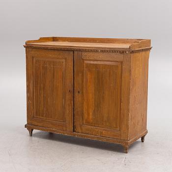 A late Gustavian dining cupboard, circa 1800.