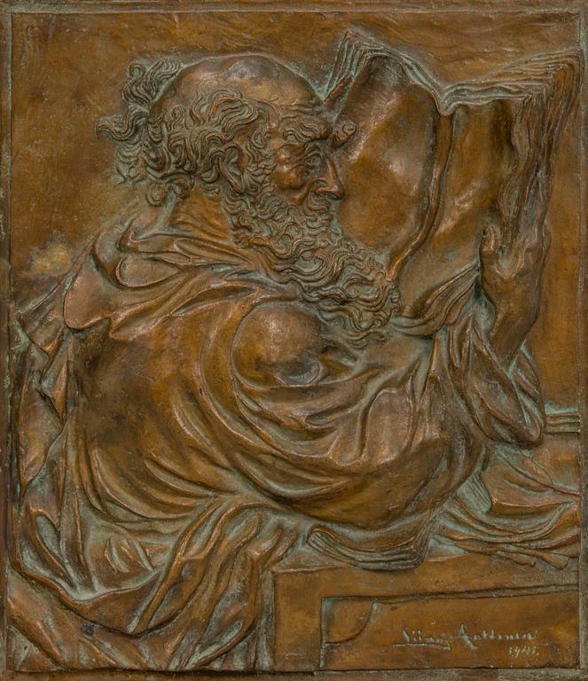 LIINA AALTONEN, Relief, brons, signerad och daterad 1941 i godset.