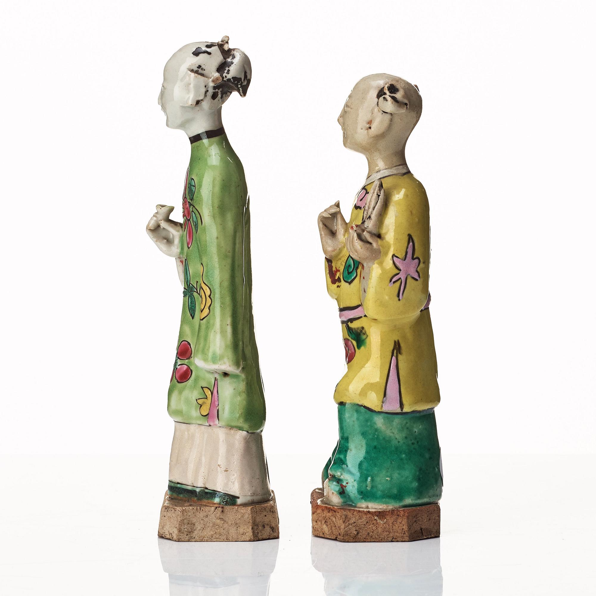 A group of eight immortals on  wooden stand, Qing dynasty, 19th Century.