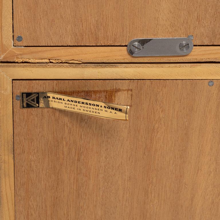 Børge Mogensen, hyllsystem med skåp och lådor, "Öresund". Karl Andersson & Söner, 1900-talets andra hälft.