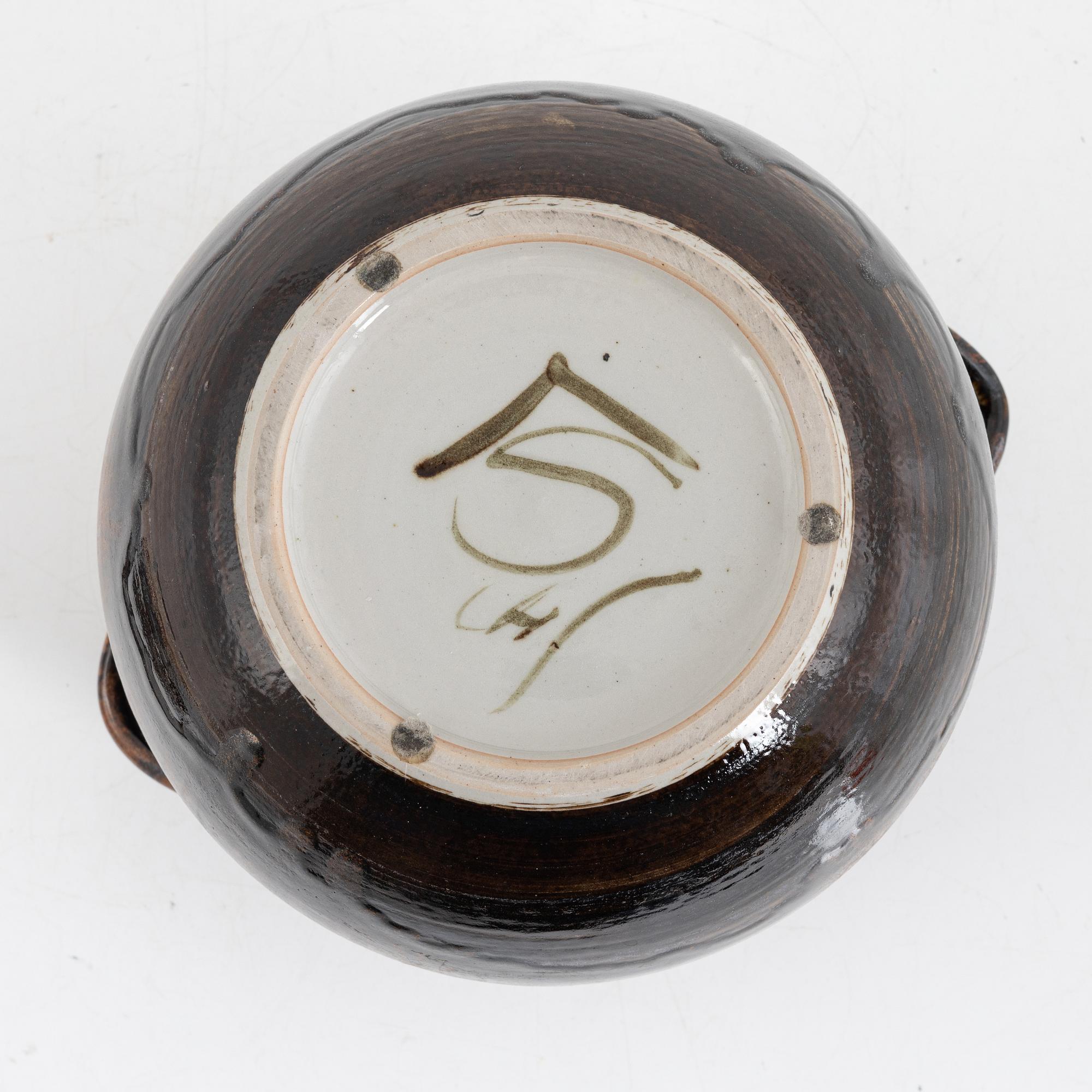 Carl-Harry Stålhane, a stoneware urn/pot, Designhuset, Sweden.