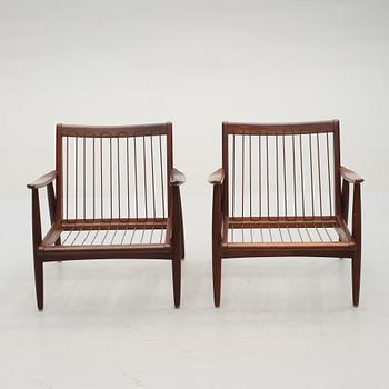 FÅTÖLJER, ett par, troligen Danmark, 1950/60-tal.