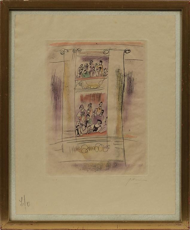 JULES PASCIN, etsningar, 2 st, sign.