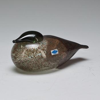 FÅGEL, glas, signerad Oiva Toikka, Nuutajärvi.