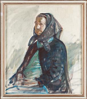 ALVAR JANSSON, olja på uppfodrad duk, ej sign.