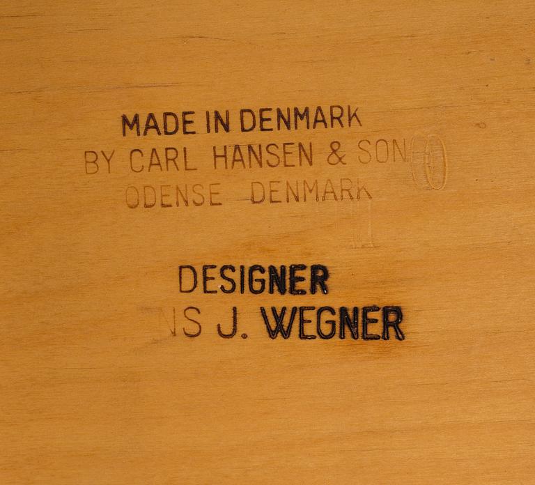 HANS J WEGNER, stolar, 6 st, "CH-30", "Spisestolen", Carl Hansen & Son, Danmark.