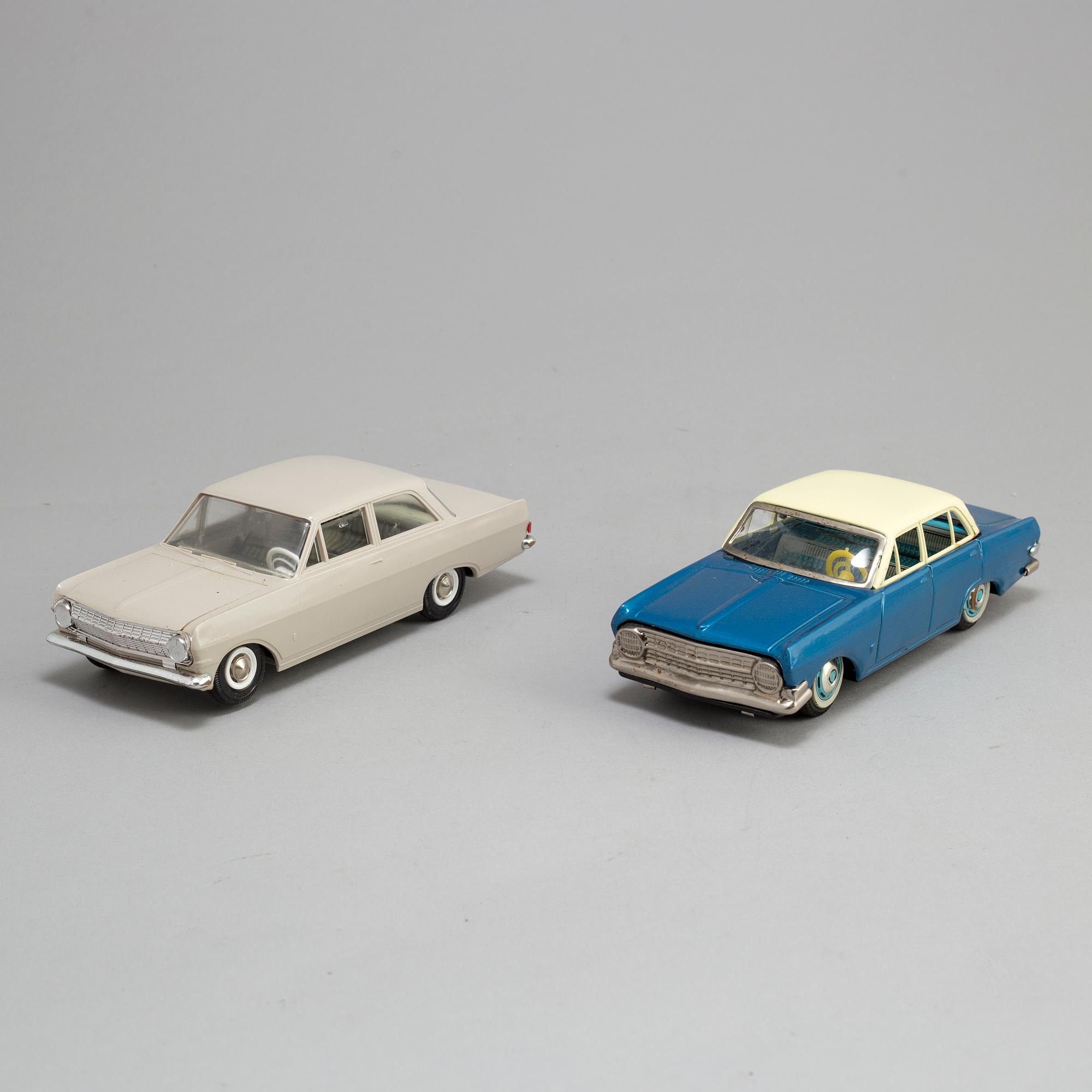 two toy cars 