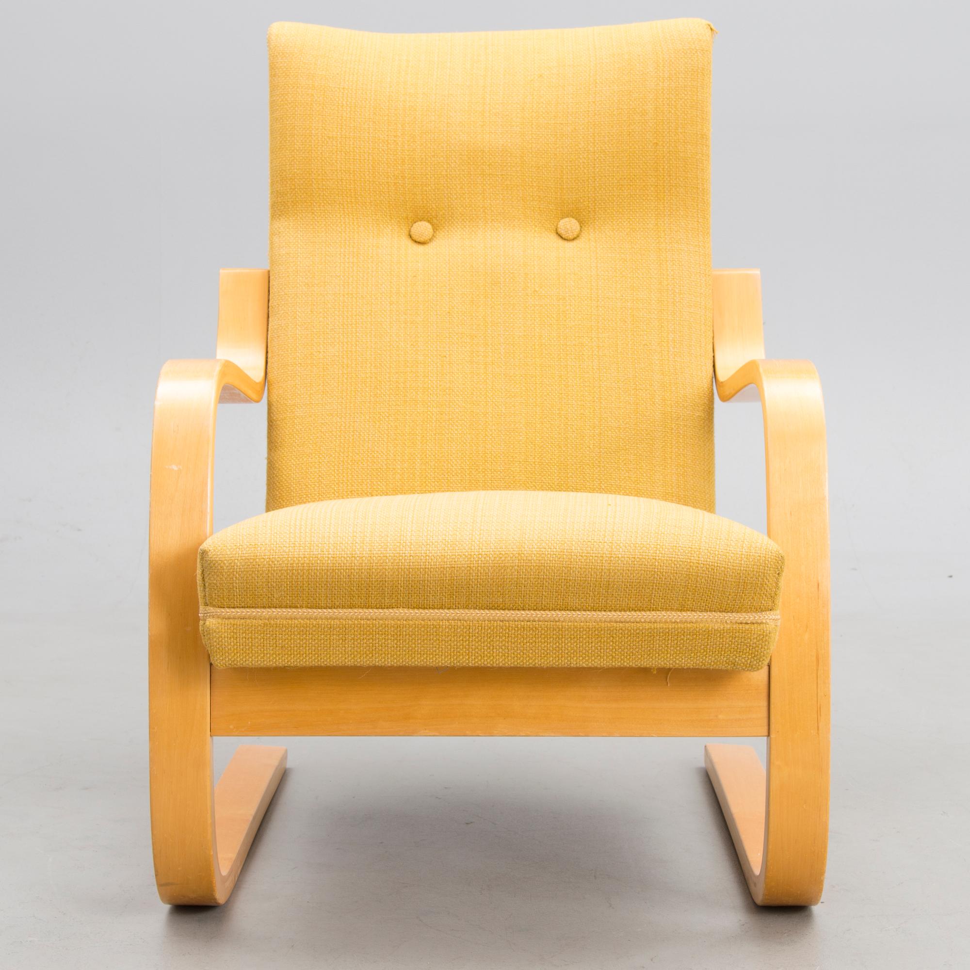 ALVAR AALTO, fåtölj, modell 406, Artek, 1900-talets mitt.