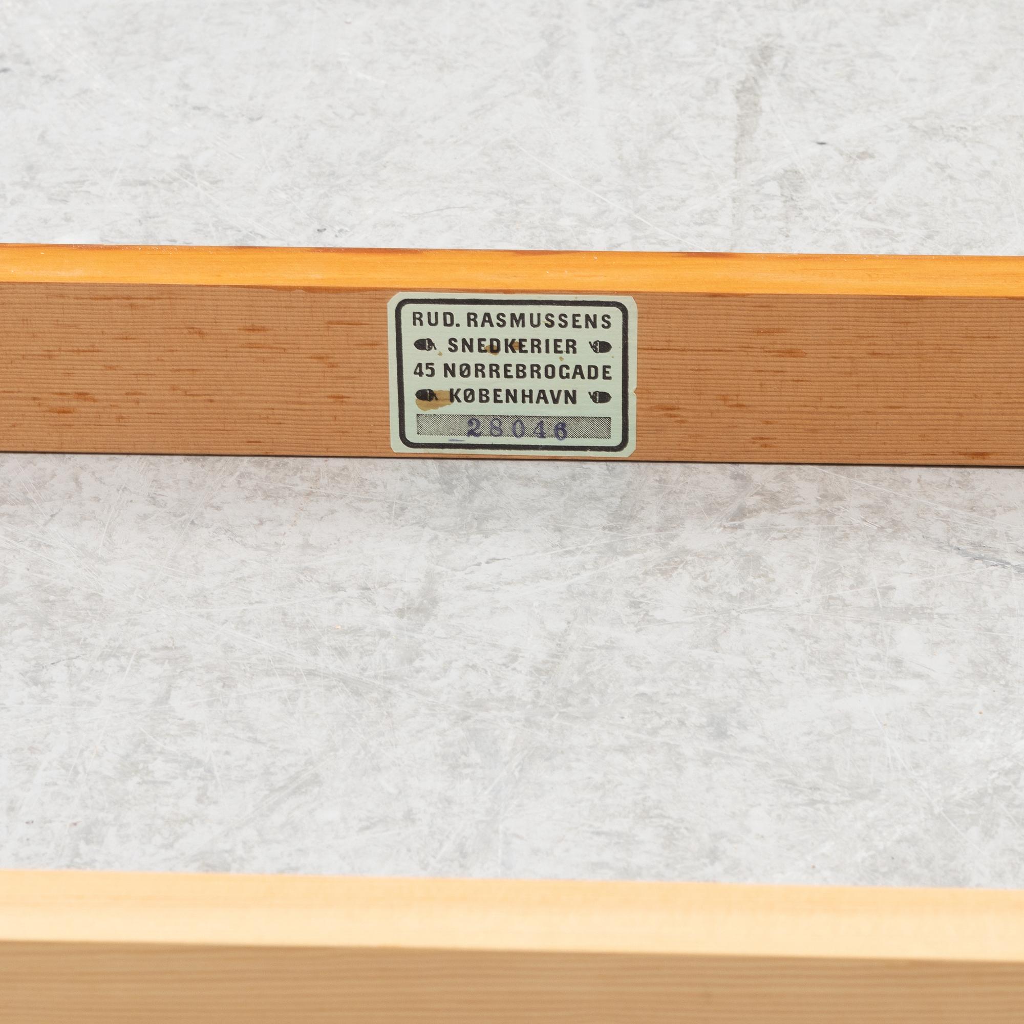 Mogens Koch, a seven part bookcase with five plinths. Rud Rasmussens, Copenhagen, Denmark.