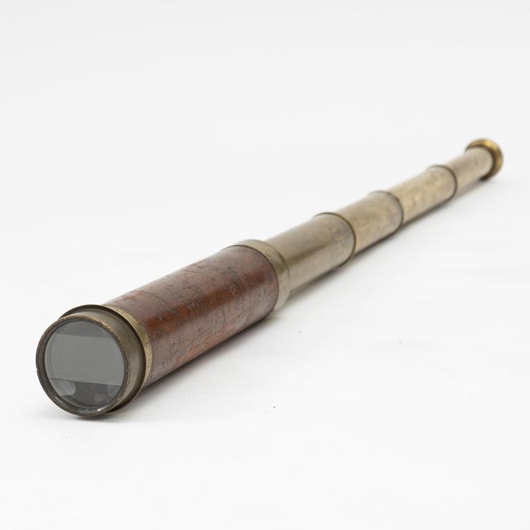 A telescope by F Newton Leicester, 19th century.
