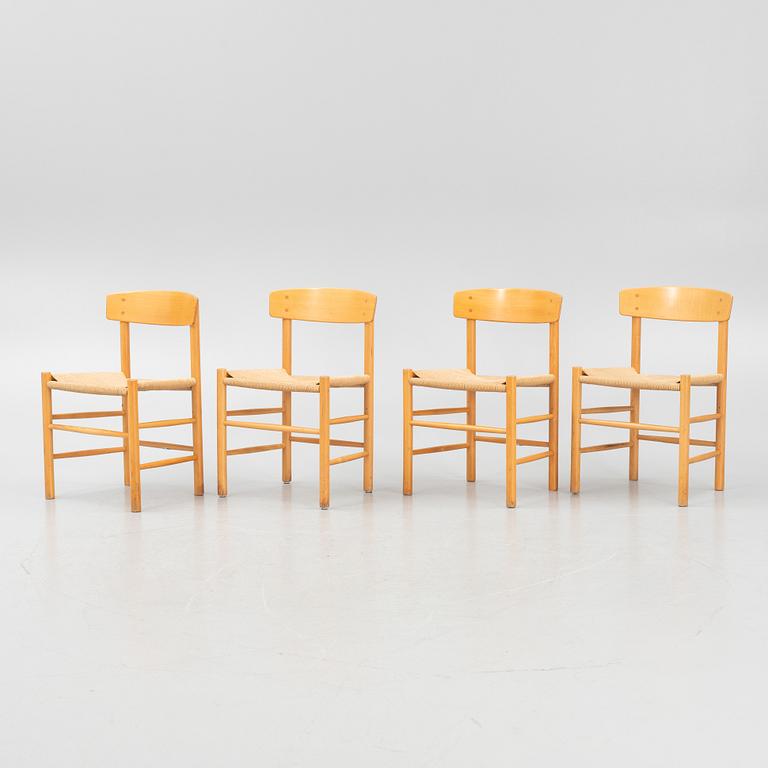 Børge Mogensen, a set of four 'J39' chairs, FDB Møbler, Denmark, second half of the 20th Century.