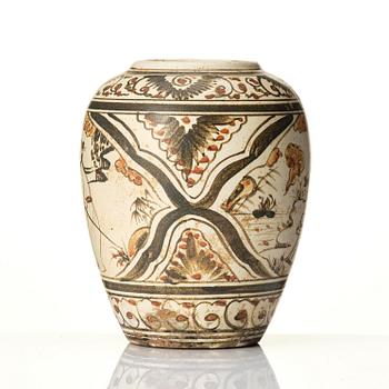 Kruka, porslin. Tidig Mingdynasti (1368-1644).