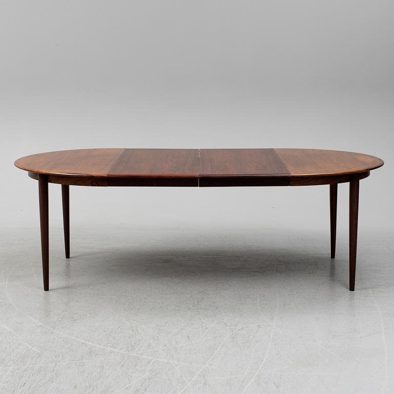 A 1960's rosewood dining table by Skovmand & Andersen, Denmark.