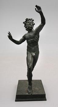 SKULPTUR, brons, kopia från Pompeji, 1900-tal.