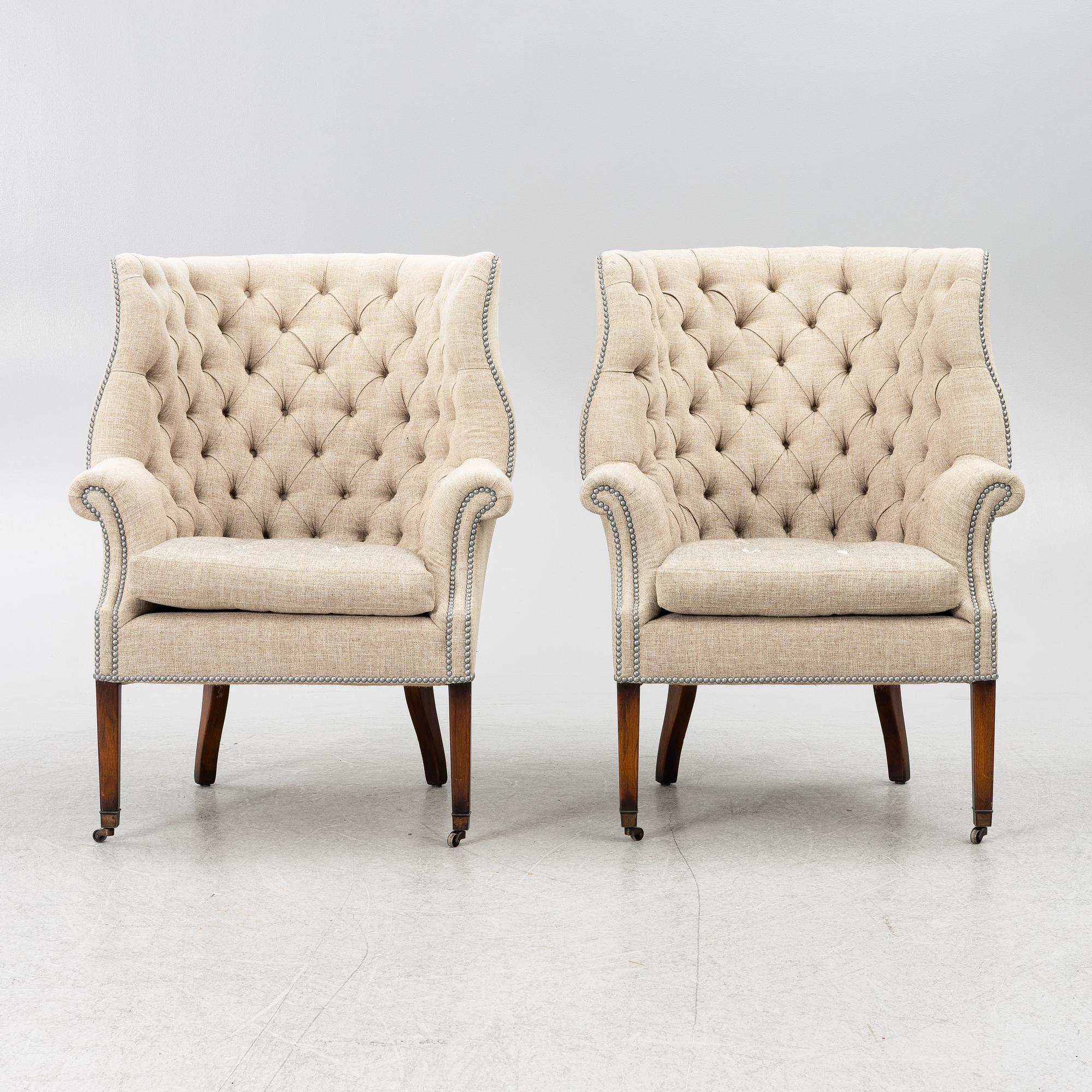 Armchairs, a pair, "Churchtown", Artwood.