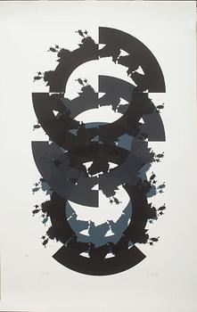RAUL MEEL, färgserigrafi, signerad och numrerad 7/50, daterad 89.